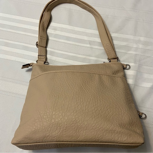 Taupe Womens Crossbody/ Shoulder Bag - Zippered Closure- Clean EUC - Picture 3 of 14